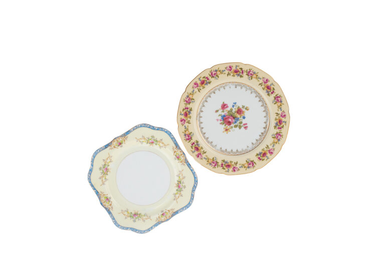 Vintage Flowered Salad Plates